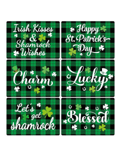 Juego de Manteles Plásticos San Patricio OBUSATT 6 Piezas 43x30 cm