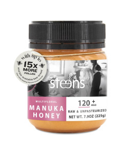Miel Manuka Cruda Steens MGO 120+ 223.6 g - Natural de Nueva Zelanda