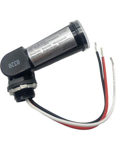 Sensor de Luz Fotocélula Kisisis 120V para Exteriores