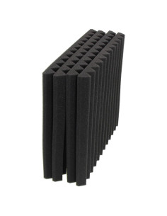 Panel Acústico 30x30cm Negro ABS JinGuoZiLP - Aislante Sonido