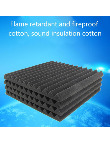 Panel Acústico 30x30cm Negro ABS JinGuoZiLP - Aislante Sonido