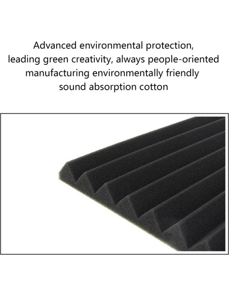 Panel Acústico 30x30cm Negro ABS JinGuoZiLP - Aislante Sonido