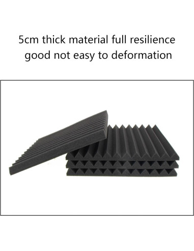 Panel Acústico 30x30cm Negro ABS JinGuoZiLP - Aislante Sonido