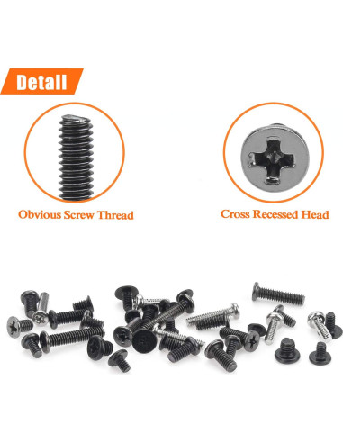 Kit de Tornillos de Reemplazo HELIFOUNER 800 Piezas para SSD y Electrónica