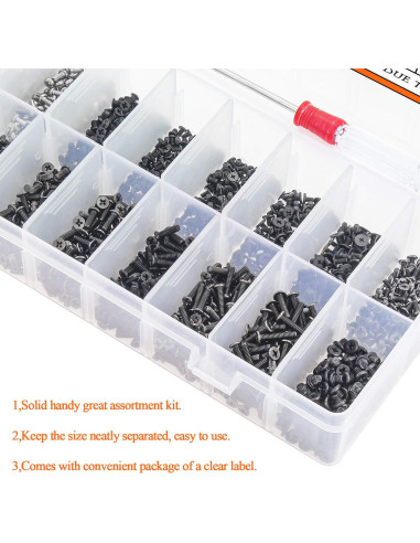 Kit de Tornillos de Reemplazo HELIFOUNER 800 Piezas para SSD y Electrónica