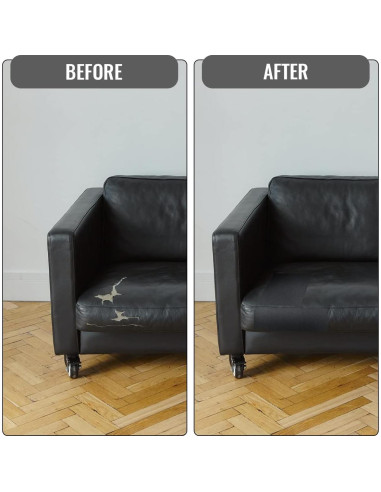 Kit de Reparación de Cuero Tenalleys 2 Pcs 20x28 cm Autoadhesivo