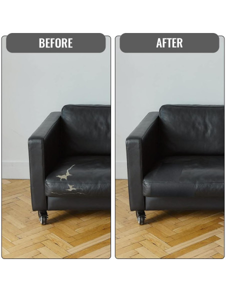 Kit de Reparación de Cuero Tenalleys 2 Pcs 20x28 cm Autoadhesivo