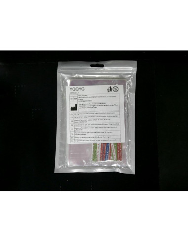 100 Bolsas de Celofán Iridiscentes con Cintas 15x10cm