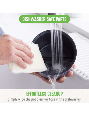 Arrocera Digital GreenLife 4 Tazas Cerámica Antiadherente