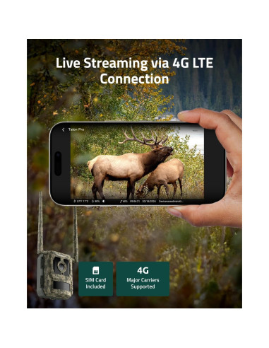 Cámara de Caza 4G LTE Camovue Talon Pro con Batería y SD 64GB
