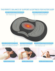 Almohada Cervical KEEPMOV Espuma Viscoelástica 69.85x40.89cm 2