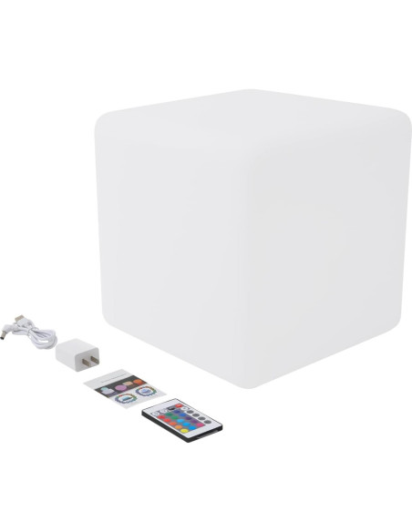 Silla Cubo LED Recargable Blisiour 30 cm Control Remoto