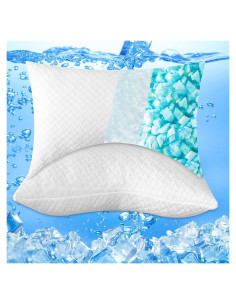 Almohadas de Espuma de Memoria Overket Reina 2 Piezas Refrigeradas