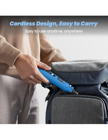 HARDELL Mini Herramienta Rotativa Inalámbrica 3.7V con 69 Accesorios