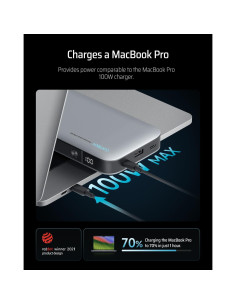 Batería Externa CUKTECH 25000mAh 165W Cargador Portátil 2