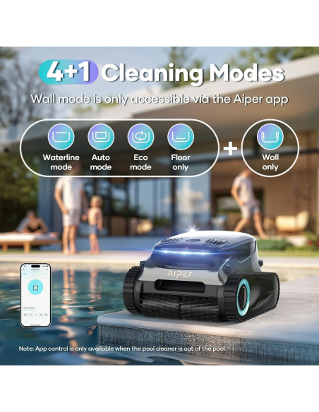 Limpiador de Piscinas Robótico AIPER Scuba S1 Pro 5L Batería Limpiador de Piscinas Robótico AIPER Scuba S1 Pro 5L Batería