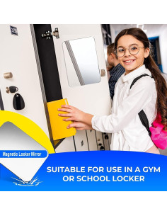 Espejo Magnético Tooackl 10x15 cm para Taquilla y Oficina 2