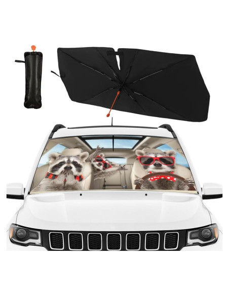 Paraguas para Parabrisas CHILL-TEK Raccoon 145x79cm Plegable