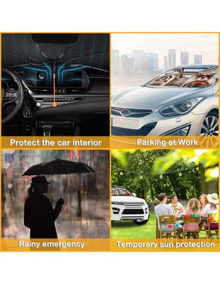 Paraguas para Parabrisas CHILL-TEK Raccoon 145x79cm Plegable