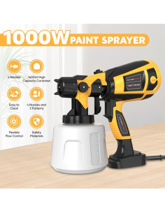 Pistola de Pintura Eléctrica MirrorZone CDHS235 1000W 1400ml 2