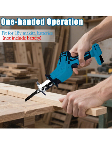 Sierra Recíproca Inalámbrica Yangtzone 18V 0-3000 RPM Azul