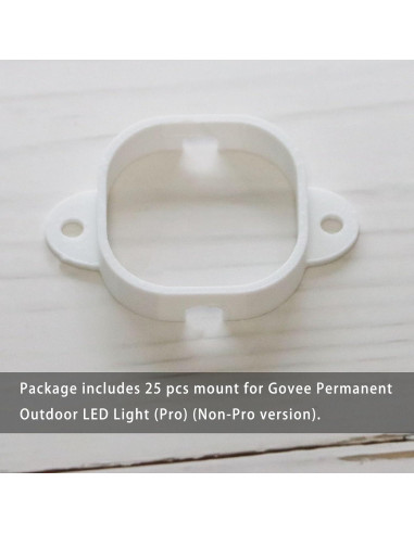 Soporte PIAOLGYI para luces LED exteriores Govee - 25 Pcs