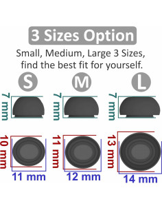 3 Pares de Puntas de Silicona IiEXCEL para AirPods Pro - P/M/G 2