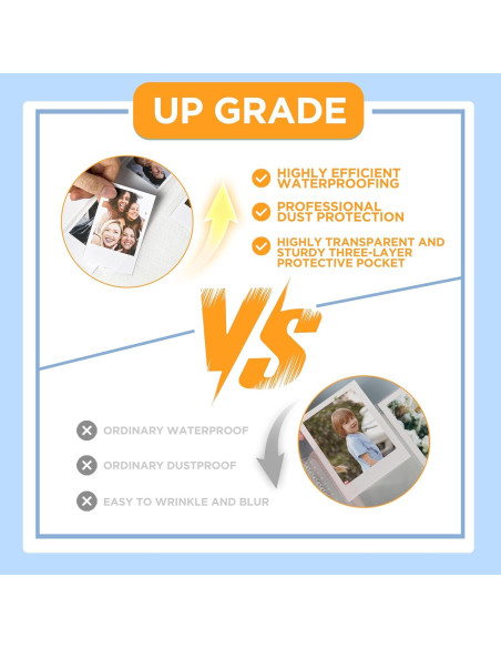 Álbum de Fotos Holoary Rosa 128 Bolsillos para Instax Mini