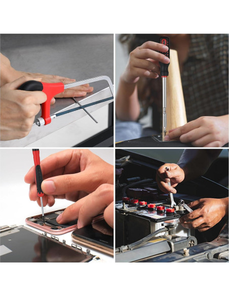 Kit de Herramientas TLGREEN 218 Piezas con Estuche Rojo