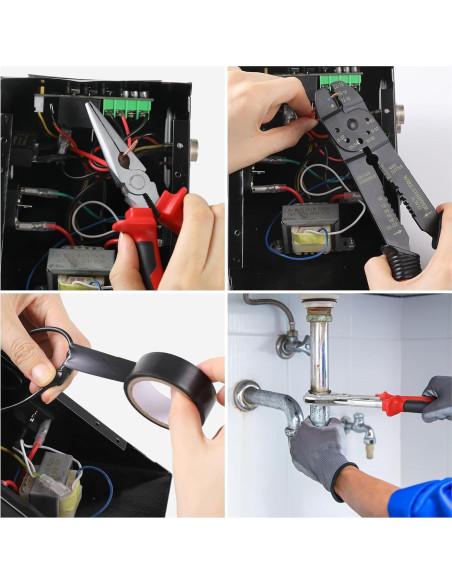 Kit de Herramientas TLGREEN 218 Piezas con Estuche Rojo