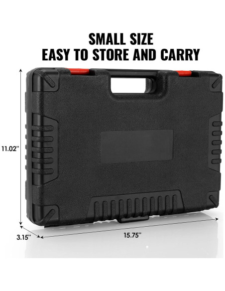 Kit de Herramientas TLGREEN 218 Piezas con Estuche Rojo