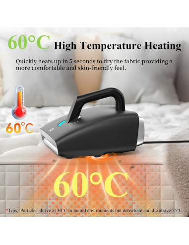 Aspiradora de Colchones Minthouz MT-M302 450W 15Kpa 6 en 1