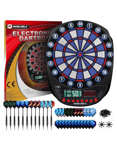 Tablero de Dardos Electrónico WIN.MAX SP02 con 12 Dardos