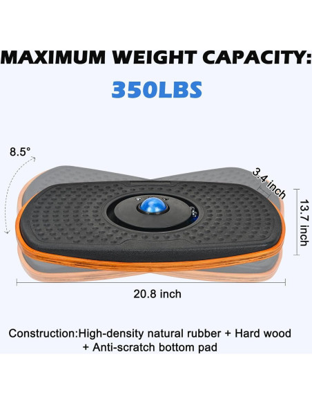 Alfombrilla Antifatiga Ergohead con Tablero de Equilibrio 360