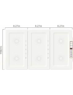 Bandeja de Calentamiento Eléctrica TOPRATED 43x38 cm Plegable 2