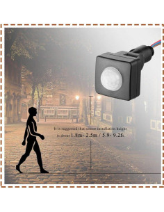 Sensor de Movimiento Infrarrojo KOOBOOK KB552 6m Ajustable 2