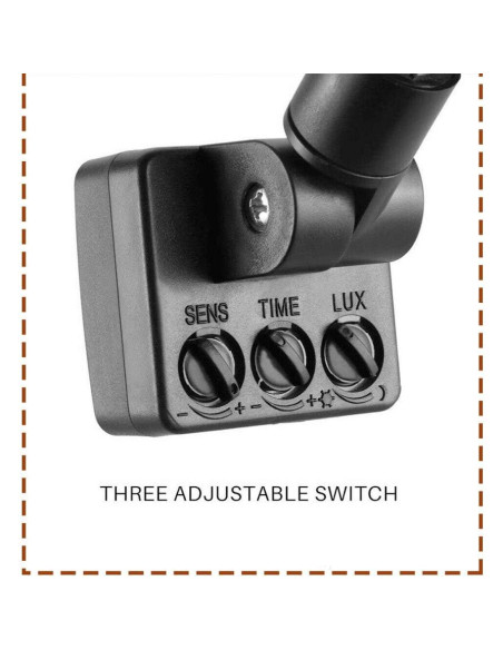 Sensor de Movimiento Infrarrojo KOOBOOK KB552 6m Ajustable Sensor de Movimiento Infrarrojo KOOBOOK KB552 6m Ajustable