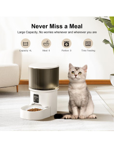 Comedero automático Darlipet 4L para gatos y perros, programable 2
