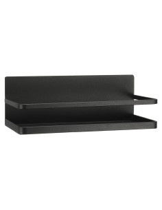 Estante Magnético para Especias PATIKIL - Negro 24.8x11.4cm