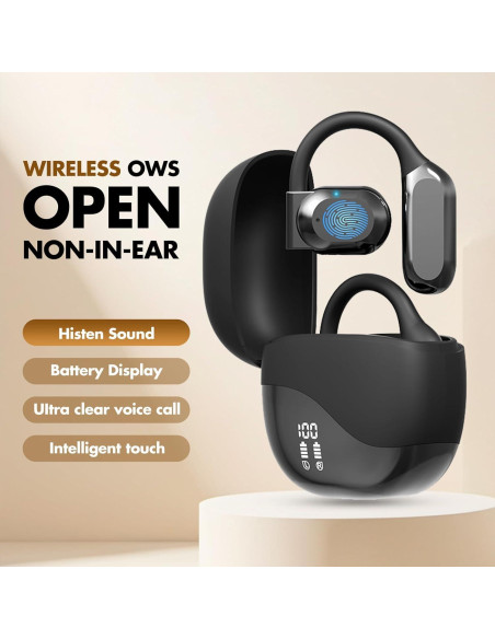 Auriculares de Traducción AI Plubedo Inalámbricos Negro 144 Idiomas