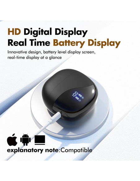 Auriculares de Traducción AI Plubedo Inalámbricos Negro 144 Idiomas