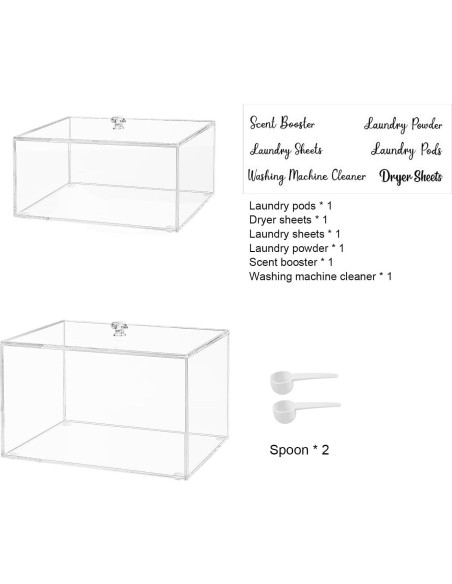 Conjunto de Contenedores de Lavandería VOTLEVT - 2 Piezas