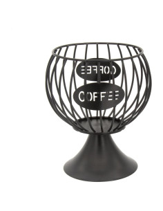 Soporte Organizador de Cápsulas de Café Bokelai Negro 19x12x17 cm
