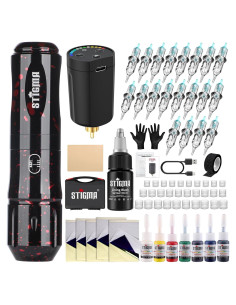 Kit de Tatuaje Inalámbrico STIGMA 2025 con Batería 1400 mAh