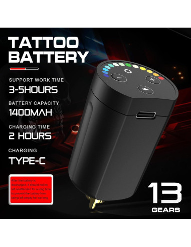 Kit de Tatuaje Inalámbrico STIGMA 2025 con Batería 1400 mAh