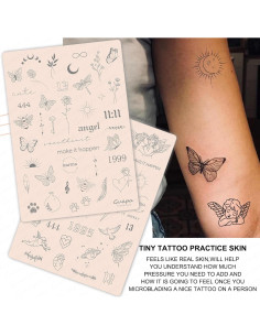 Piel de Práctica para Tatuaje Guapa 3mm Doble Cara Rosa 2