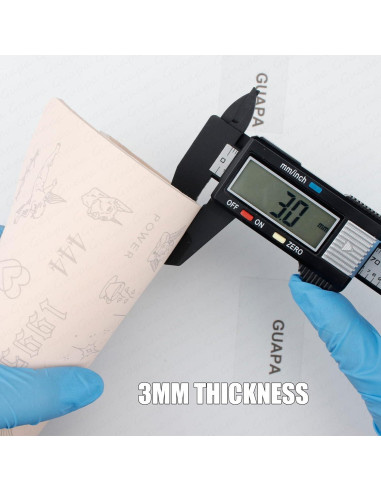 Piel de Práctica para Tatuaje Guapa 3mm Doble Cara Rosa