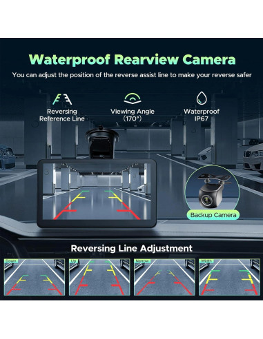 Pantalla Portátil 7" CarPlay Android Auto Baoqun con Cámara