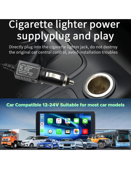 Pantalla Portátil 7" CarPlay Android Auto Baoqun con Cámara Pantalla Portátil 7" CarPlay Android Auto Baoqun con Cámara