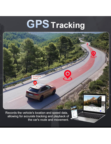 Cámara de Tablero IusZup ZD59 4K Triple 320 GPS WiFi 32GB